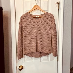 Old Navy rose camel colored sweater.  Super cute!  Excellent condition
